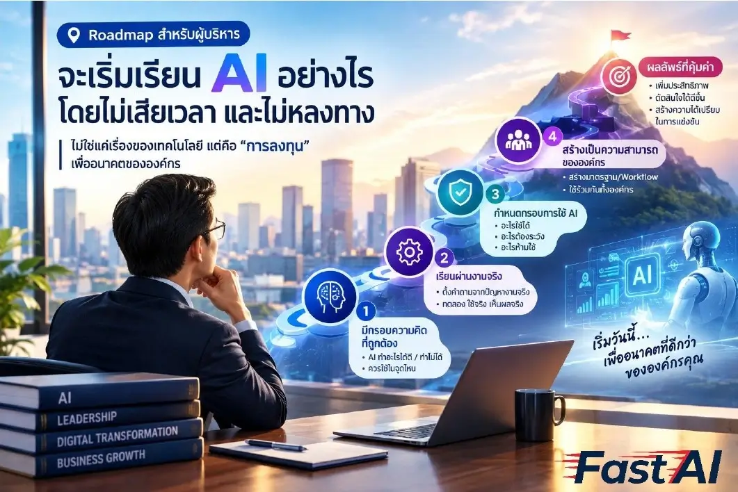 Roadmap สำหรับผู้บริหาร จะเริ่มเรียน AI อย่างไรโดยไม่เสียเวลา และไม่หลงทาง